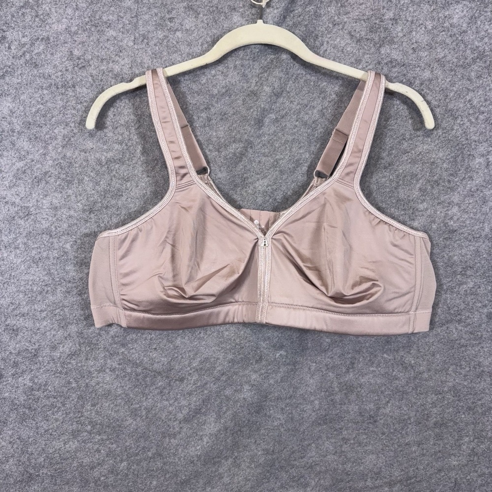 NWT Breezies Signature Shine Wirefree Support Bra 44B Mink Unlined A639541